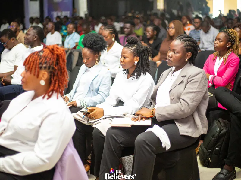 An attendee studying the Word at a previous campmeeting.