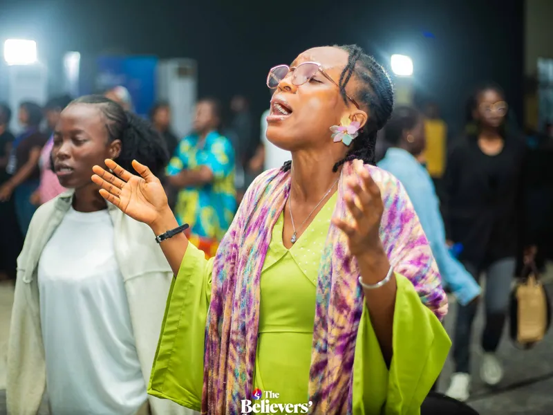 Worshippers gathered in praise at a previous campmeeting.